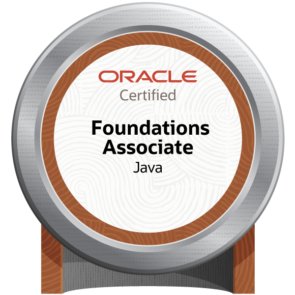 Official Oracle Java Foundations certification badge